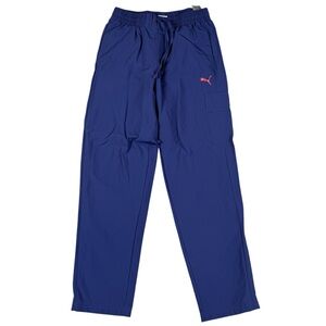 SOLD***Puma Essential Woven Cargo Pants Mesh-Lined 681737 Crystal Blue Mens